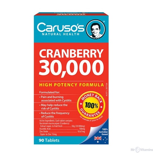 CARUSO'S NATURAL HEALTH CRANBERRY 30,000 90T