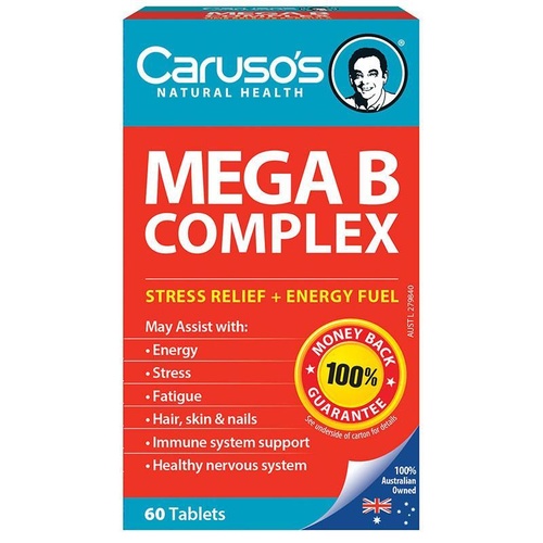 CARUSO'S NATURAL HEALTH MEGA B COMPLEX  60T