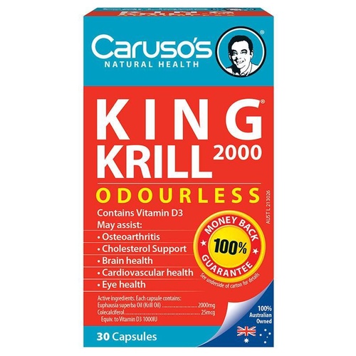 CARUSO'S NATURAL HEALTH KING KRILL 2000MG 30C
