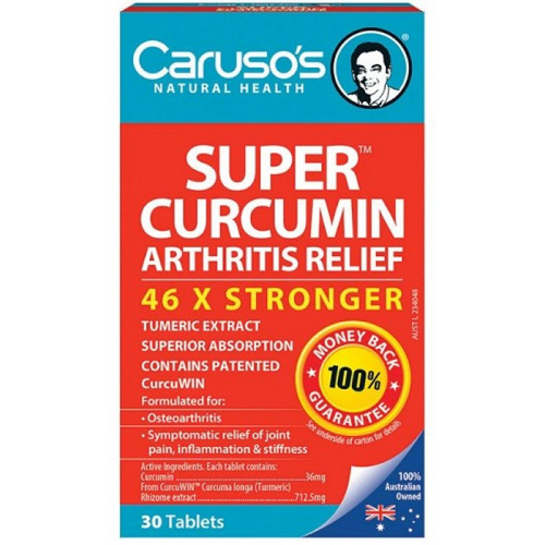 CARUSO'S NATURAL HEALTH SUPER CURCUMIN 30T