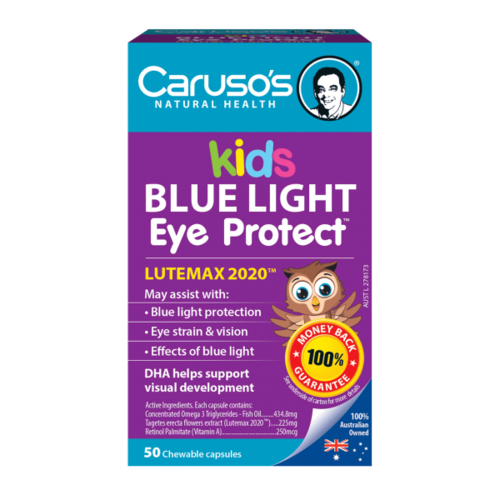 CARUSO'S NATURAL HEALTH KIDS BLUE LIGHT EYE PROTECT 50'S