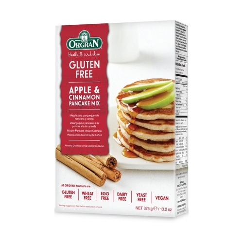 Orgran Apple/Cinnamon Pancake Mix 375gm