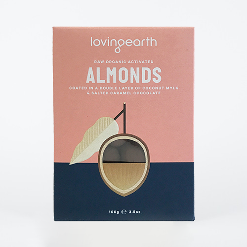 Loving Earth Activated Almonds coated with Chocolate 100g