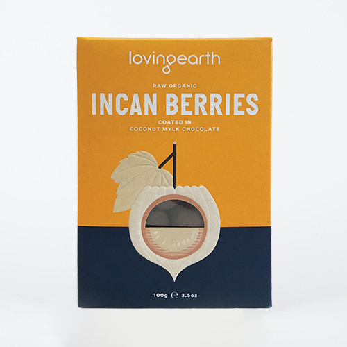 Loving Earth Inca Berries Coated with Chocolate 100g