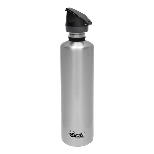 STAINLESS STEEL ACTIVE BOTTLE 1 LITRE SILVER
