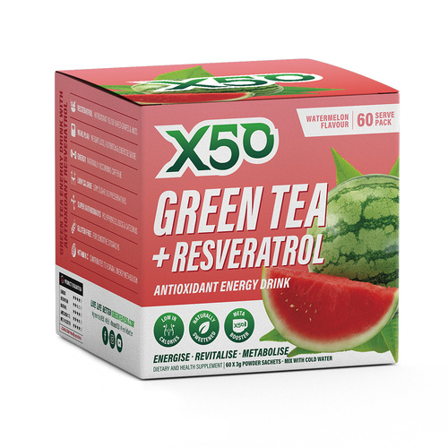 X50 GREEN TEA AND RESVERATROL WATERMELON 60 SERVE