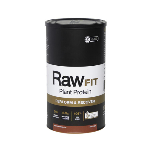 RawFIT Plant Protein Perform & Recover Rich Chocolate 500g