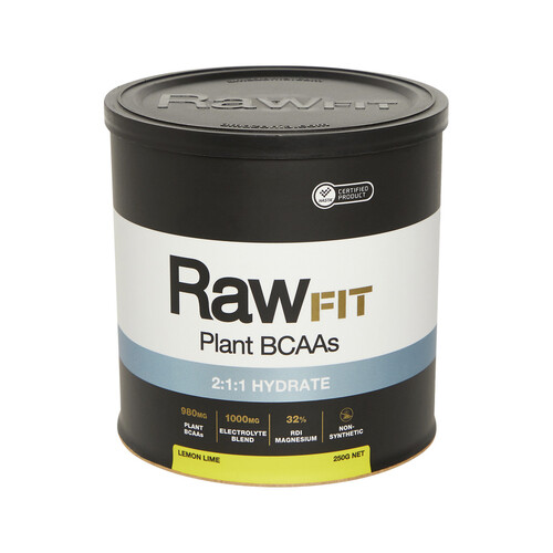RAWFIT Plant BCAA's 2:1:1 Hydrate 250g Lemon & Lime