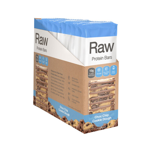 Raw Protein Bar Choc Chip Cookie Dough 40g x 10