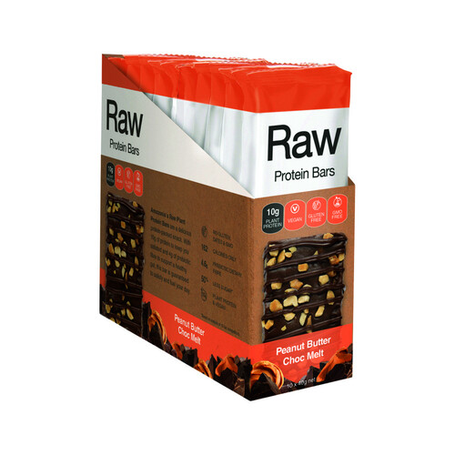 Raw Protein Bar Peanut Butter Choc Melt 40g x 10