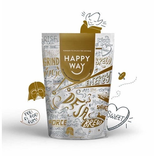 HAPPY WAY DE JA BREW COFFEE PROTEIN POWDER 500G