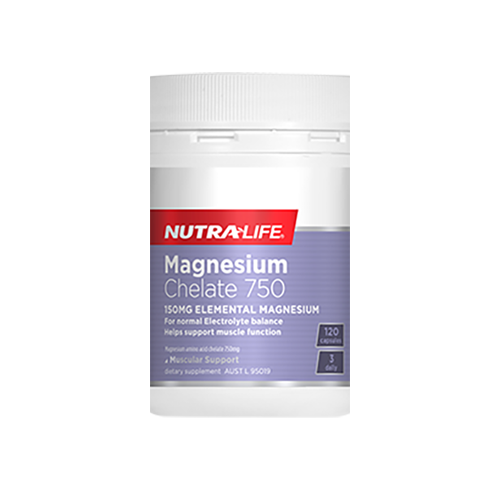 NUTRA-LIFE MAGNESIUM CHELATE 120C 750MG
