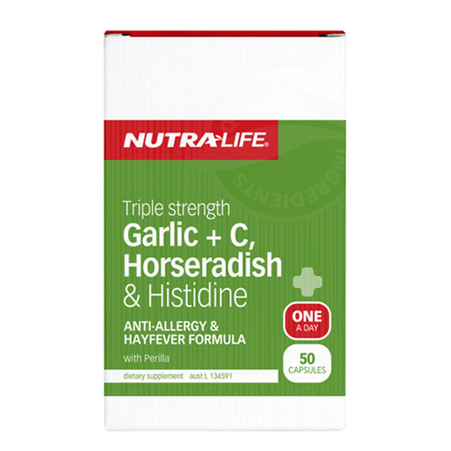 NUTRA-LIFE GARLIC + HORSERADISH+ C 50C