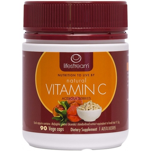 Lifestream Natural Vitamin C Capsules 90 caps