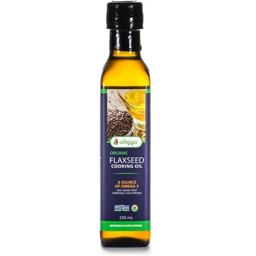 Alligga Hi Heat Organic Flaxseed Cooking Oil 250ml