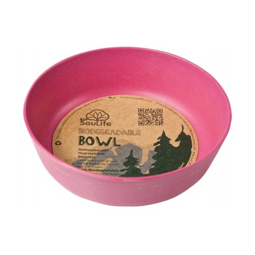EcoSouLife Bamboo (D15 x H5cm)  Bowl Pink
