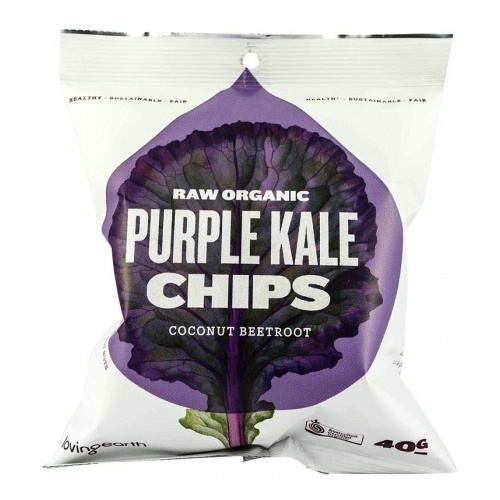 Loving Earth Purple Kale Chips 8x40g