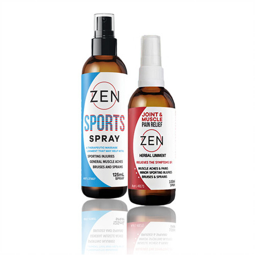 Zen Sports Spray 125ml & Zen Liniment 100ml CDU*+